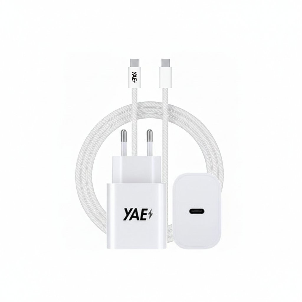 YAE Universele USB C Sneloplader - USB C Adapter + USB C Kabel